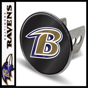 ⭐️NEW⭐️NFL Baltimore Ravens Chrome Hitch Cover